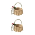 thumbnail image 1 of Tholdsy Cesta de flores con mango de perla para dama de honor romántica, cesta de compromiso para fiesta de boda, diseño Simple, cestas para Type2 NO2, 1 of 6
