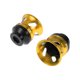 thumbnail image 1 of Protector de guardabarros de aleación de aluminio para slider de marco de motocicleta de 14mm, protección contra choques, 46mm, 46mm, tono dorado, negro, 2 Pcs, 1 of 7