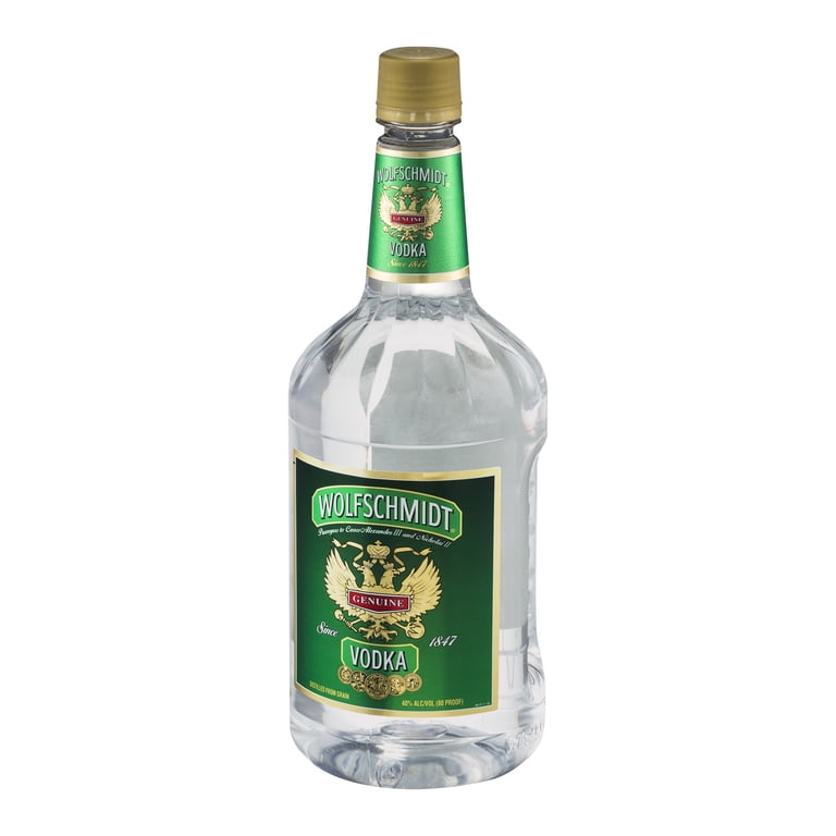 Wolfschmidt Vodka, 1.75 L PET Bottle, 40.0% ABV - Walmart.com