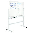 thumbnail image 3 of Anvazise Mobile Magnetic Double-Sided Reversible Whiteboard with Wheels,Sided Rolling Folded White Board,Height Adjust Large Dry Erase Board,Wall Planner Dry Erase Board,36" X 48",White, 3 of 8