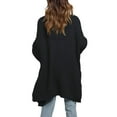 thumbnail image 5 of Coloody Womens Open Front Slouchy Sweaters Long Batwing Sleeve Oversized Knit Cardigans with Pocket, 5 of 5