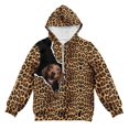 thumbnail image 4 of Pzuqiu Leopard Print Hoodie Sweatshirt for Girls Size 6-7 Personalized Versatile Girls' Fashion Hoodies & Sweatshirts Lightness Long Sleeve Jacket Outfits for Kids and Toddlers, 4 of 7