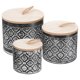 thumbnail image 1 of Metal Flowerpot Galvanized Iron Storage Bucket with Lid for Storage Use 3Pcs, 1 of 5