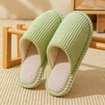 thumbnail image 2 of Kilaqueen Comfy Indoor Scuff Slippers for Women and Men, Memory Foam Slip On Cotton Slippers Cozy Winter Warm Slippers Soft Terry Cloth Breathable House Shoes, 2 of 5