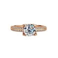 thumbnail image 2 of 1ct Moissanite Engagement Rings D Color VVS1 S925 Sterling Silver Green/Red/Pink Diamond Rings Moissanite Rings for Women with Certificate, 2 of 9