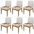 thumbnail image 2 of Wukai Cowboy Riding Horse Pattern Square Chair Cushion Protector, Elastic Band Strap Cushion Cover Chair Decoration-Six Piece, 2 of 7