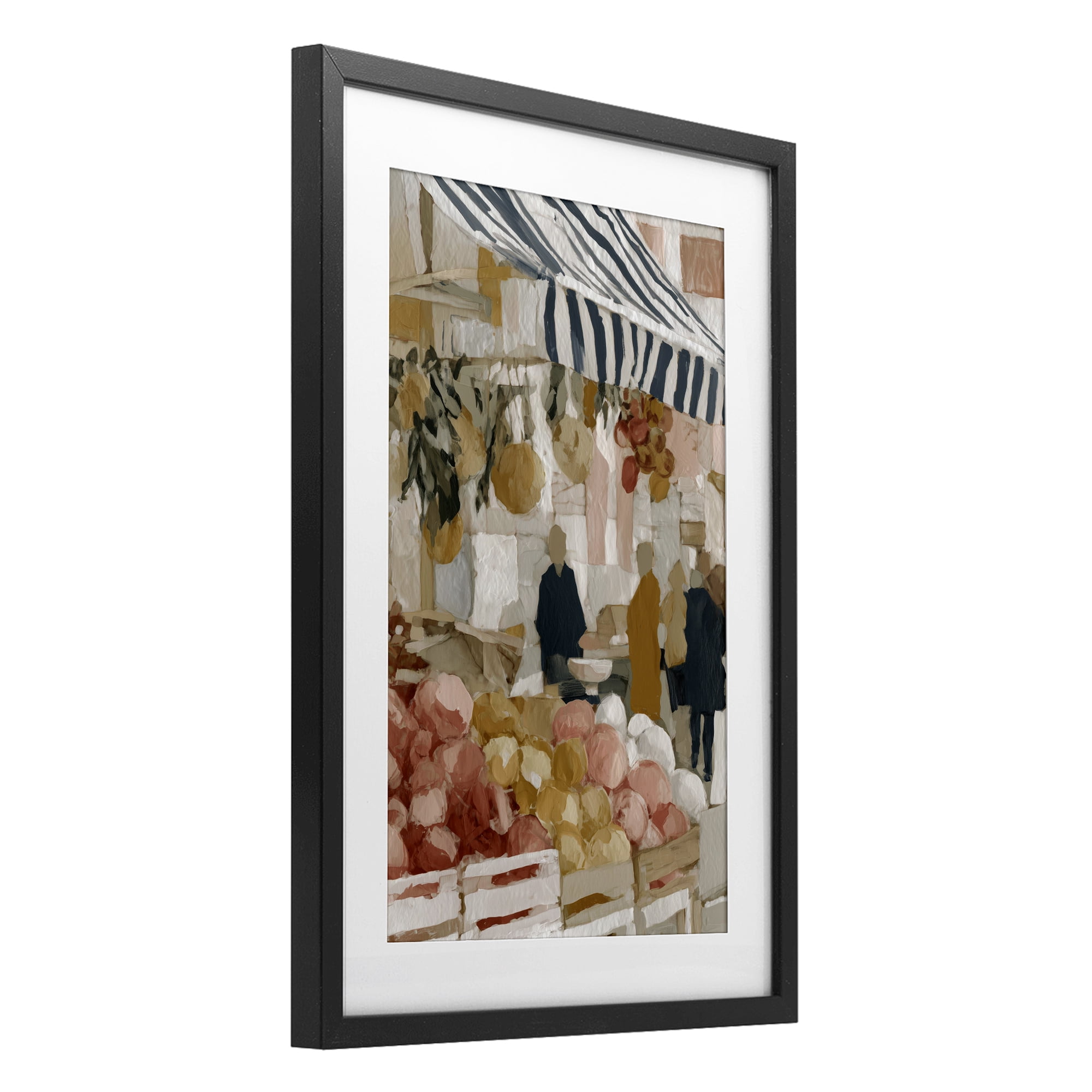 Stupell Industries Market Stall with Fresh Citrus Black Framed Print Under Glass, design by Chromatic Storm Studio