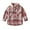 Red, variant on Kiijoy Toddler Boys Plaid Button Down Shirt Kids Fall Cotton Long Sleeve Shirt, Sizes 4-5