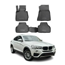 OMAC Floor Mats Liner for BMW X4 F26 2015-2018 TPE Rubber Black 4x