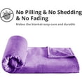 thumbnail image 5 of Astarin Purple Fleece Throw Blanket for Couch&Bed - Lightweight Soft & Warm Plush Fuzzy Cozy Blankets for Fall Winter Spring, 50x60 inches, 5 of 8
