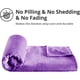thumbnail image 4 of Manta de forro polar morado Astarin tamaño Queen para sofá y cama: ligera, suave, cálida y acogedora, ideal para otoño, invierno y primavera, 228 x 228 cm., 4 of 8