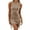 Khaki, variant on Lace-Up Women Sleeveless Solid Color Slim Fit Party Dress Skinny Party Club Mini Dress