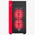thumbnail image 6 of SilverStone Technologies RL08BR-RGB 2 x 120 mm Micro-ATx Case with Tempered Glass Side Panel RGB Fans, Black & Red, 6 of 9