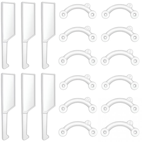 XIRQI 6 Pairs Nose Lifter, Nose Shaper, Noses Up Lifting Shaping Clip, Nose Insert for Rhinoplasty Shaping, Invisible Shaper Tool Straightening Beauty Kit Women Men (White)