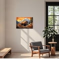 thumbnail image 3 of ZHONGYUTONG Bison Canvas Wall Art American Buffalo Pictures Wall Decor Wilderness Animal Painting Print for Living Room Decor Framed (12.00" x 18.00"), 3 of 5
