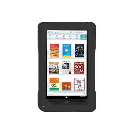 Trident Aegis Series - Back cover for tablet - silicone, polycarbonate - black - for Barnes & Noble NOOKcolor