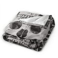 thumbnail image 3 of XMXY Fleece Throw Blanket for Couch, Rose Skull Heart Arrow Print Lightweight Plush Fuzzy Cozy Soft Bed Blankets and Throws for Sofa, 50"x40" inches, 3 of 8