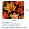 thumbnail image 5 of Maple Leaves Square Gaming Mouse Pad, 8.3x9.8 Inch Non-Slip Rubber Bottom Printed Mousepad for Office and Gaming, 5 of 6