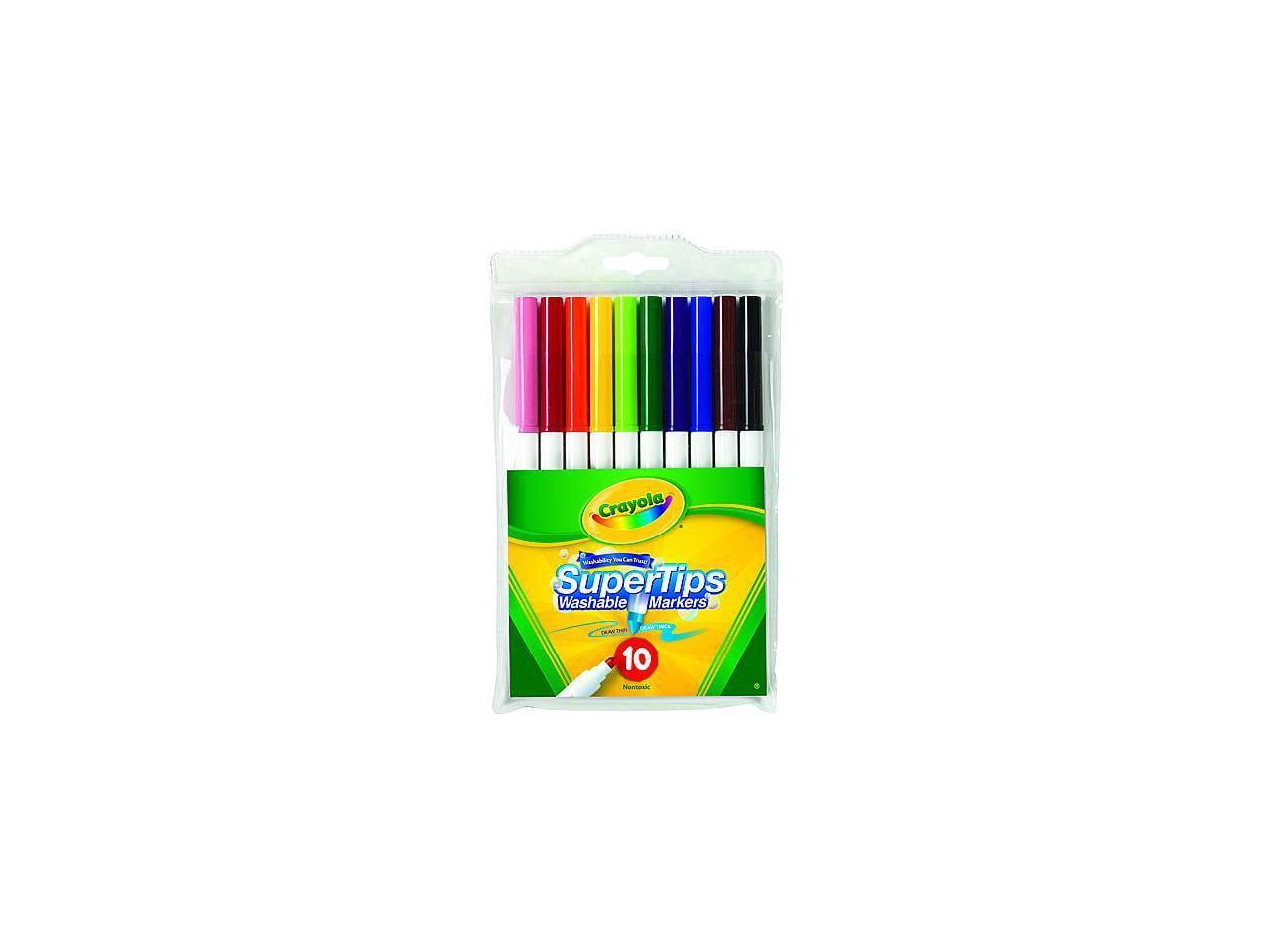 Washable Super Tip Markers, 10ct feature a durable concial tip