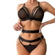 thumbnail image 1 of Gibobby Conjunto Lencería Tanga Y Bralette Conjunto de Ropa Interior Sexy para Mujer Lenceria Erotica De Encaje con Cuello Sensual Lenceria Sexy para Mujer(Negro, G), 1 of 5