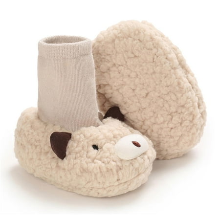 Geire Baby Socks Fall Winter Cartoon Newborn Cute Sock Shoes Warm Comfort Outdoor Prewalker Socks Infant Cotton Socks