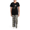 thumbnail image 4 of CafePress - Mad Puss No Bkgrnd Pajamas - Women's Short Sleeve Print T-Shirt and Pants Dark Cotton Pajama Set, 4 of 7