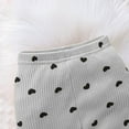 thumbnail image 6 of vdgthytj Baby Girls Clothes Toddler Outfits Fall Ribbed Heart Printed Long Sleeve Tops and Pants 2 Piece Matching Set, 6 of 8