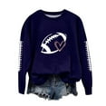 thumbnail image 5 of Karight Football Funny Sweatshirt For Women Graphic Print Sunday Casual Long Sleeve Crewneck 2025 Fall Pullover, 5 of 7