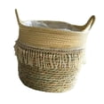 thumbnail image 2 of Cesta de almacenamiento, regalo de inauguración de la casa, cesta tejida para plantas, maceta tejida a mano 25cm x 25cm, 2 of 9