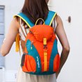 thumbnail image 7 of Manviss 15L Cycling Backpack Waterproof Climbing Daypack, Women Men, Orange, 7 of 7