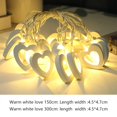 thumbnail image 2 of Christmas Light Wooden Pendant Five-pointed Star Christmas Lights Wooden Pendant Light String with Led Love Five-pointed for Festive for Christmas, 2 of 8