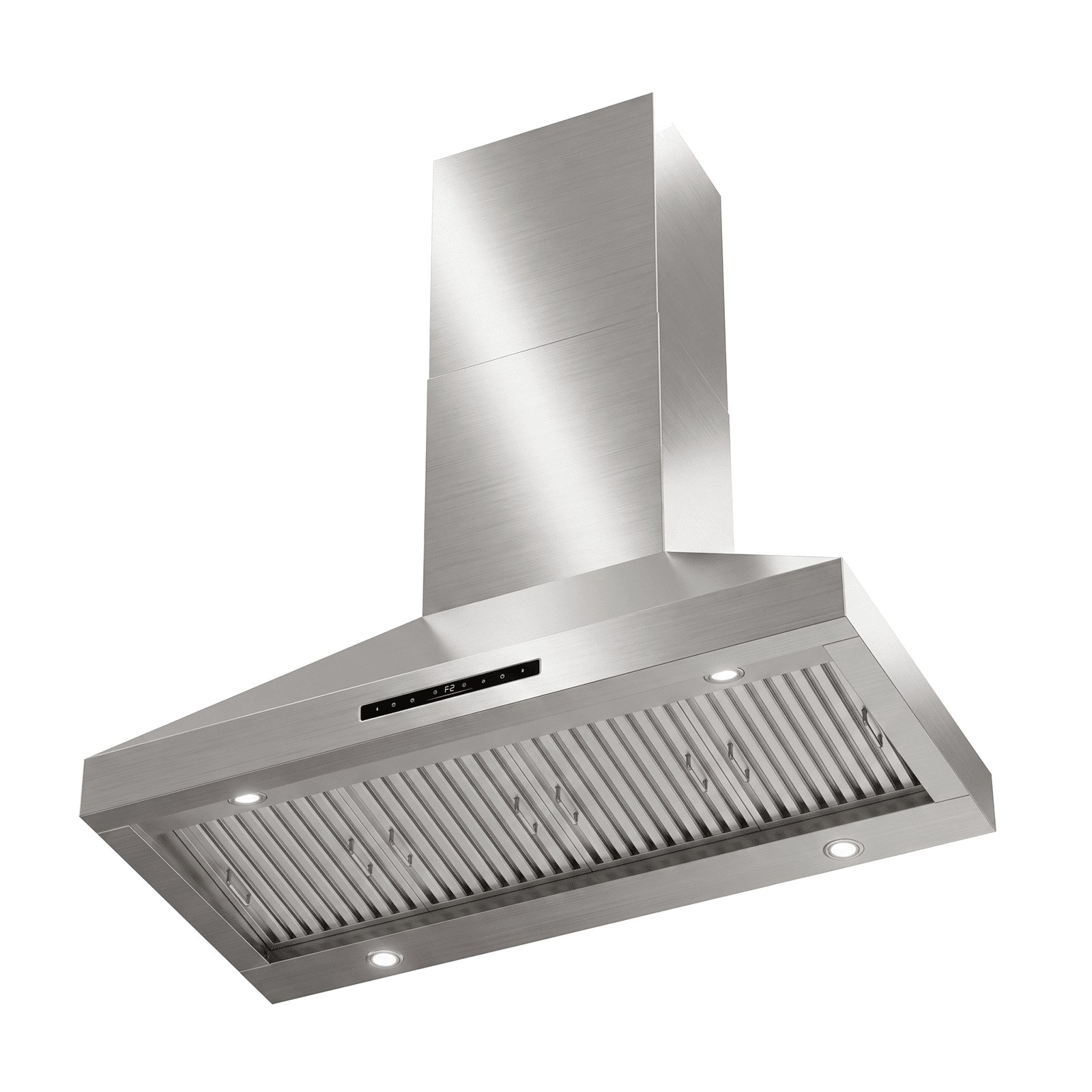 48 Inch Wall Mount Range Hood, 4 Speed 1200 CFM (Ducted) Vent Hood, Gesture Touch Remote Control & Dimmable LED Lights