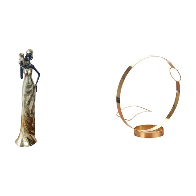 Figura de mujer africana,Estatua artesanal de una dama tribal africana,hecha a mano para cafetería.,Figura femenina artesanal de resina africana,Portabotellas de vino,Soporte para botellas de