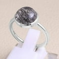 thumbnail image 2 of Earth Gems Jewelry Tourmaline Quartz Ring Sterling Silver Ring Silver Handmade Ring for Women, 2 of 5