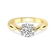 thumbnail image 3 of 3 Carat IGI Certified Round Shape Lab Grown Diamond Engagement Ring | 14K Yellow Gold | Intertwine Bliss Solitaire Lab Diamond Ring | FG-VS1-VS2 Quality Friendly Diamonds, 3 of 5