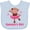 Blue, variant on Inktastic Gammy's Girl monkey Girls Baby Bib