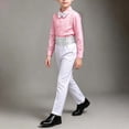 thumbnail image 6 of Lovzfmll 3-Piece Suit for Boys, Sequin Shirt & Bow Tie & Pants, Formal Performance Outfits for Big Boys, 15-16 Years, 6 of 8