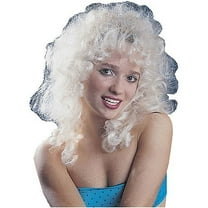 Blonde Curly Party Wig Costume Accessory