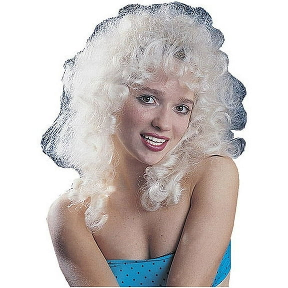 Blonde Curly Party Wig Costume Accessory