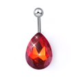 thumbnail image 2 of Water Drop Crystal Navel Buckle Belly Ring Piercing Body Inlaid Button Q00220, 2 of 3
