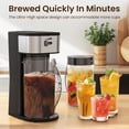 thumbnail image 4 of 3-in-1 Coffee and Tea Machine Brewing System with 2.5 Quart Pitcher, Iced Tea Maker and Iced Coffee Maker, Strength Selector, Perfect For Tea, Coffee, Lattes, Lemonade, 4 of 7