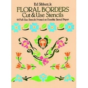 Angle View: Floral Borders Cut & Use Stencils, Used [Paperback]