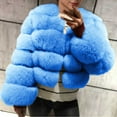 thumbnail image 2 of WRKEKC Plus Size Womens Parka Style Plush Coat Stand Collar Extended Sleeves Cold Weather Snow Jacket, 2 of 5