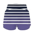 thumbnail image 5 of Dyfzdhu Womens Tennis Skirts High Waisted A-Line Skirt With Shorts Underneath Wokout Yoga Golf Skirt Striped Athletic Skort With Pockets, 5 of 5