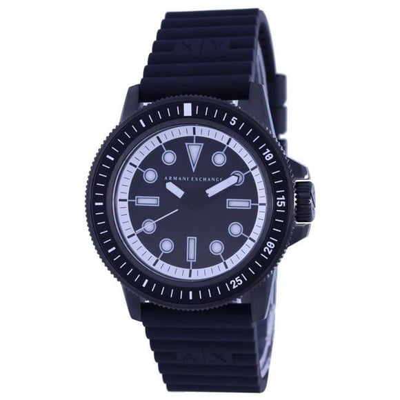 Armani Plus Exchange AX1852 Leonardo Silicon Strap Quartz Men Watch, White