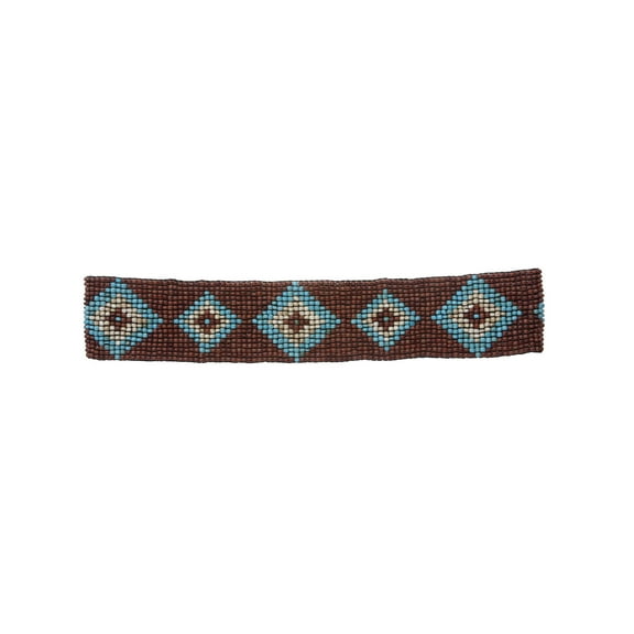 Diamond Pattern Southwest Beaded Stretch Belt