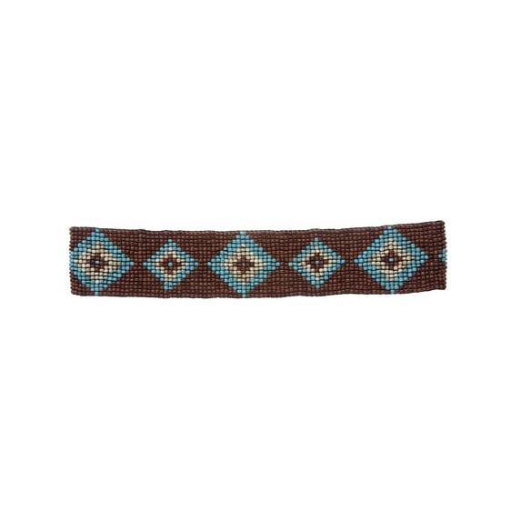 Diamond Pattern Southwest Beaded Stretch Belt