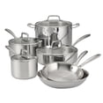 thumbnail image 1 of Tramontina Tri-Ply Clad 10 Piece Stainless Steel Cookware Set with Glass Lids, 1 of 7