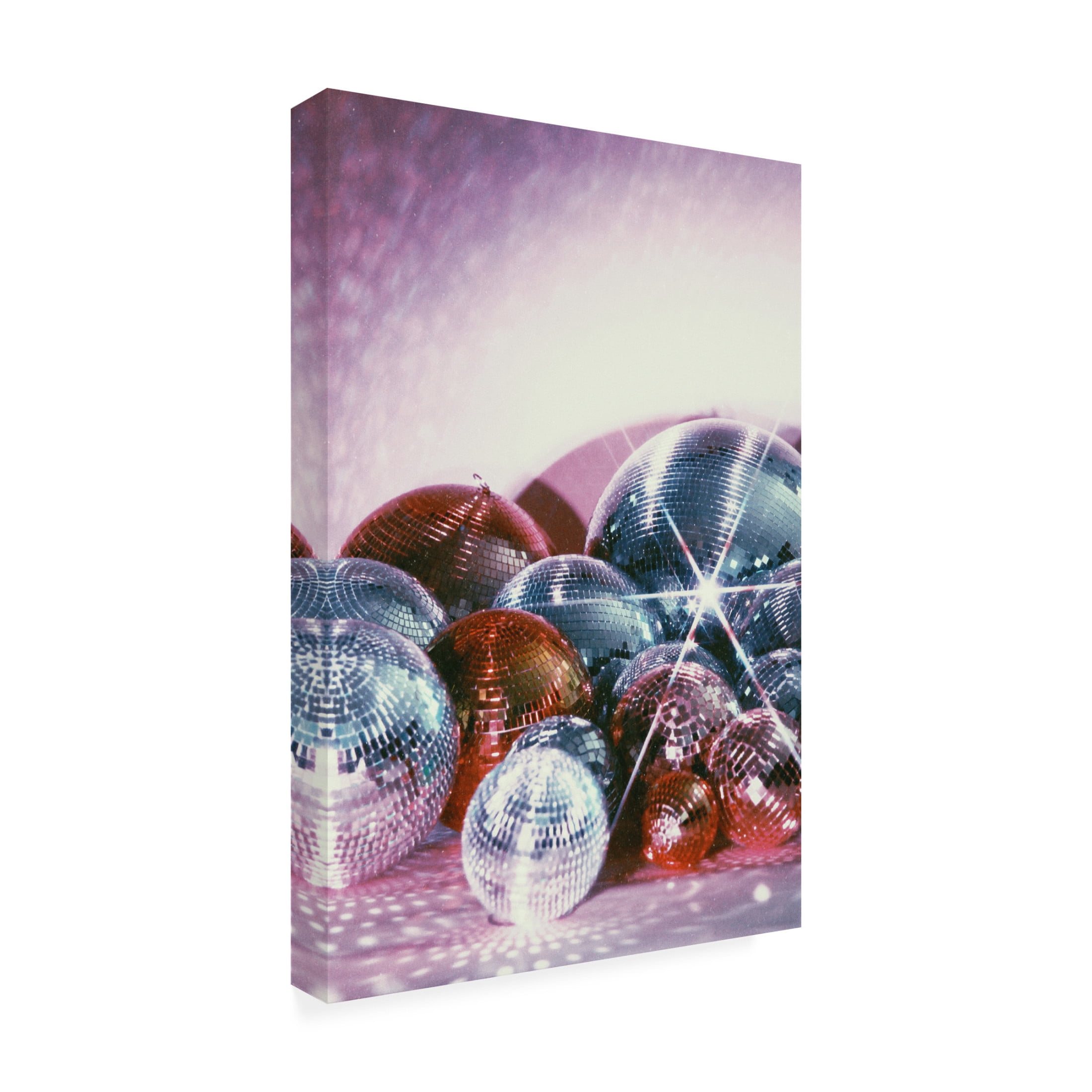 Canvas Wall Art - Samantha Hearn 'Disco Ball Party' Wall Art for Living Room, Bedroom, or Office D?cor by Trademark Fine Art - 22 x 32 Inches