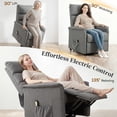 thumbnail image 4 of HOMCOM Power Lift Chair Recliner for Elderly with Remote Control Dark, 4 of 10